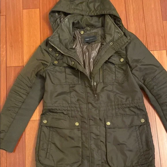 Olive Hooded Women's Jacket - Picture 3 of 6